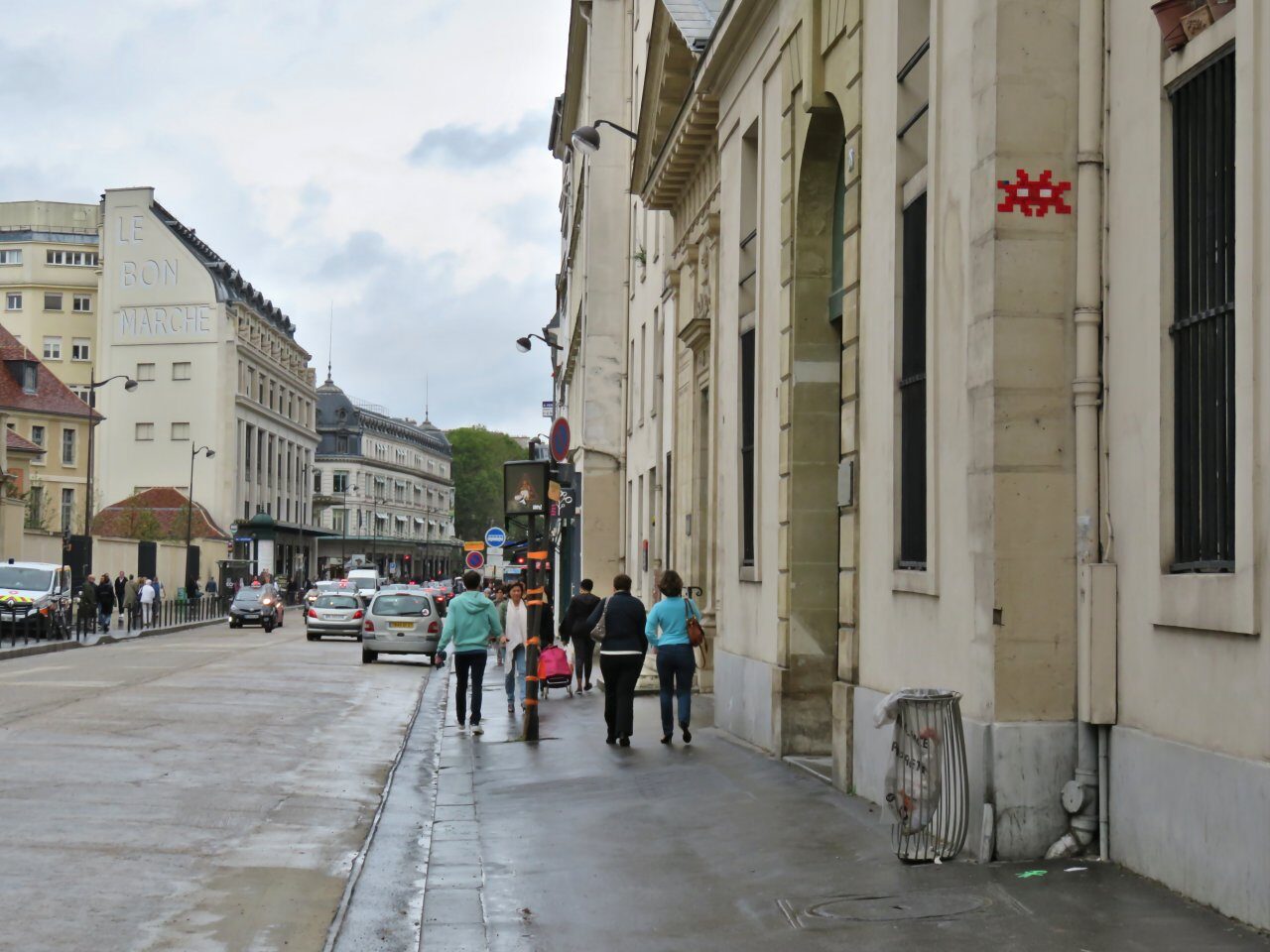 PA_345, Space Invader on 95 Rue de Sèvres — Street art by Invader in Paris