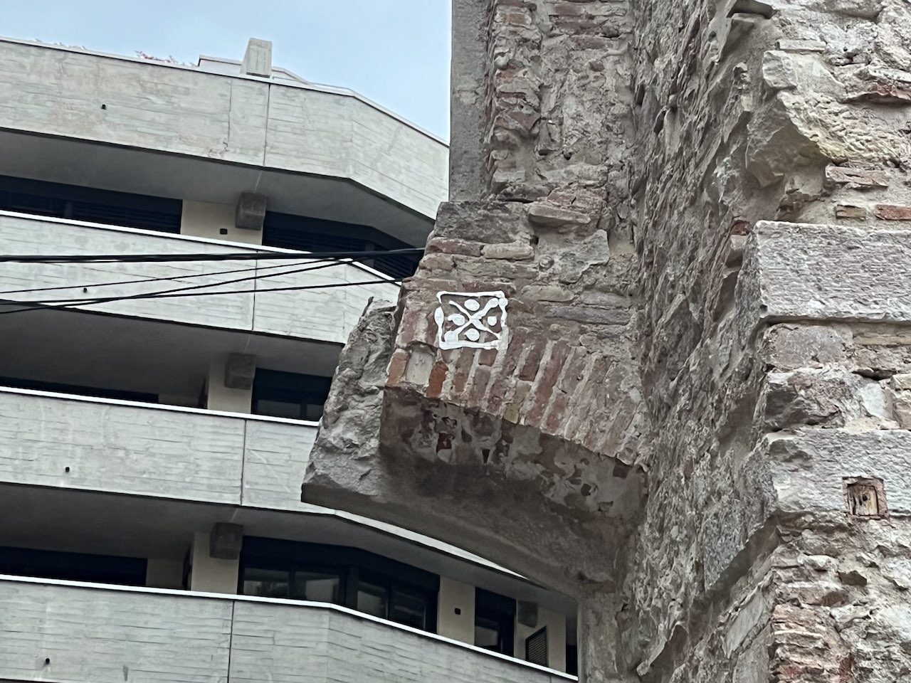 BRC_15, Space Invader on 1 Plaça del Vuit de Març — Street art by Invader in Barcelona