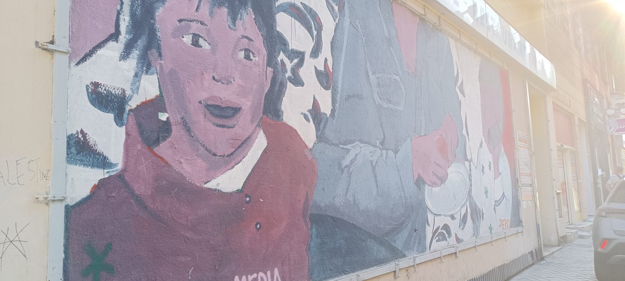 Pastel Mural on Rue Colbert — Street art in Marseille