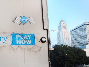 LA_204, Space Invader on 250 E 1st St — Street art by Invader in Los Angeles
