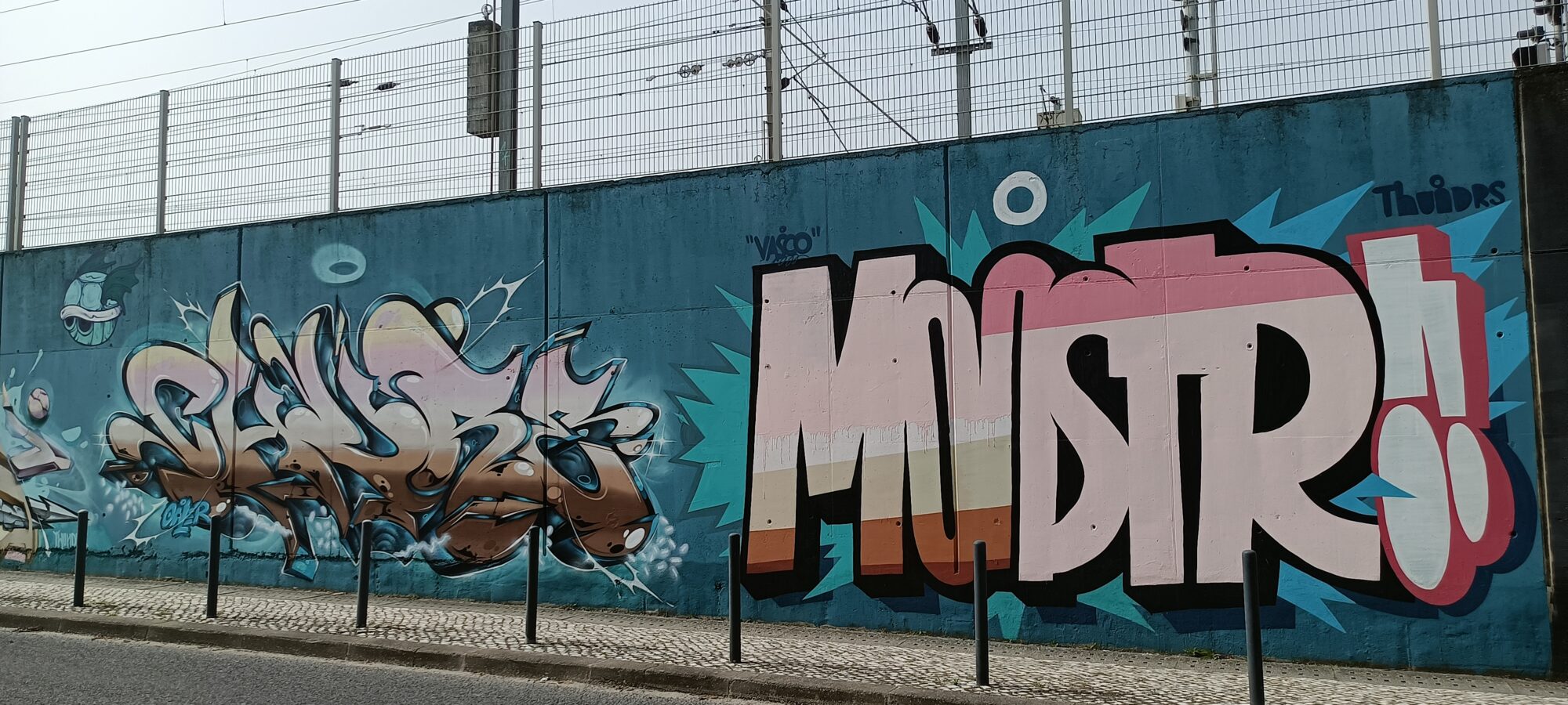 Tribute to Vasco and Mndtr Lettering — Street art in Lisboa
