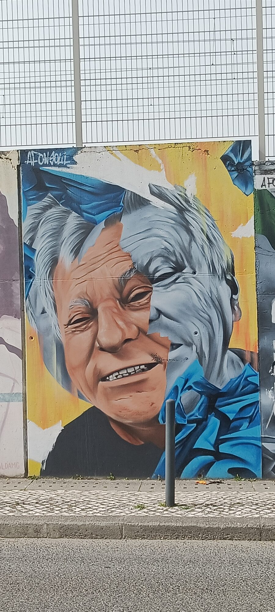 Rire d'un vieil homme, par Afonsoul — Street art de Afonsoul à Lisboa