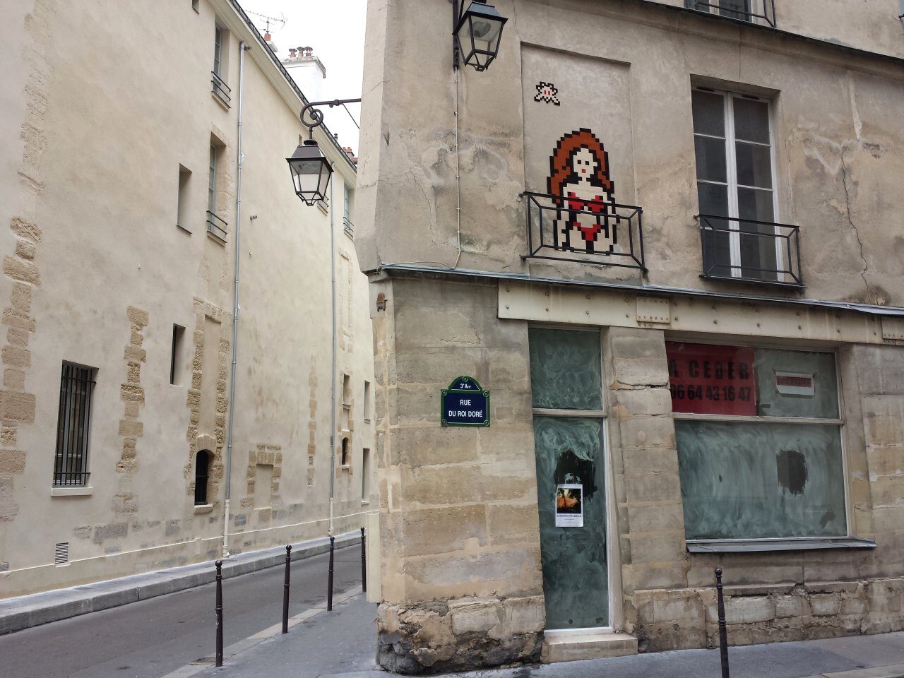 PA_1127, Space Invader de la rue du Roi Doré — Street art de Invader à Paris