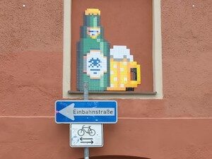 MUN_01, Space Invader de Westendstraße — Street art de Invader à München