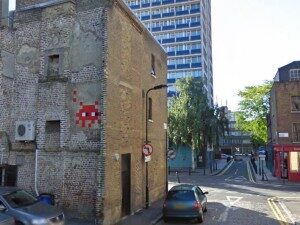 LDN_107, Space Invader on 8 Pitfield Street — Street art by Invader in London