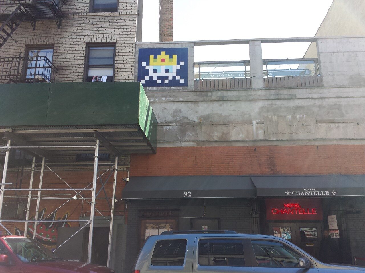 NY_157, Space Invader on 101 Delancey St — Street art by Invader in New York