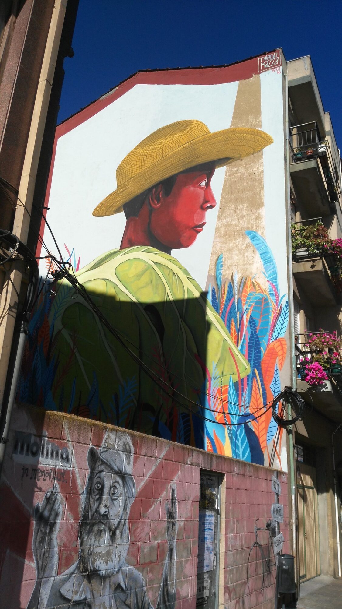 Farmer — Street art by Thiago Mazza in La Bañeza