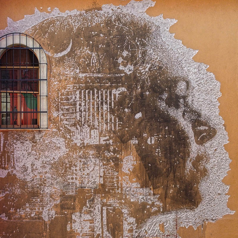 Untitled (Vhils) — Street art by Vhils in Aielli