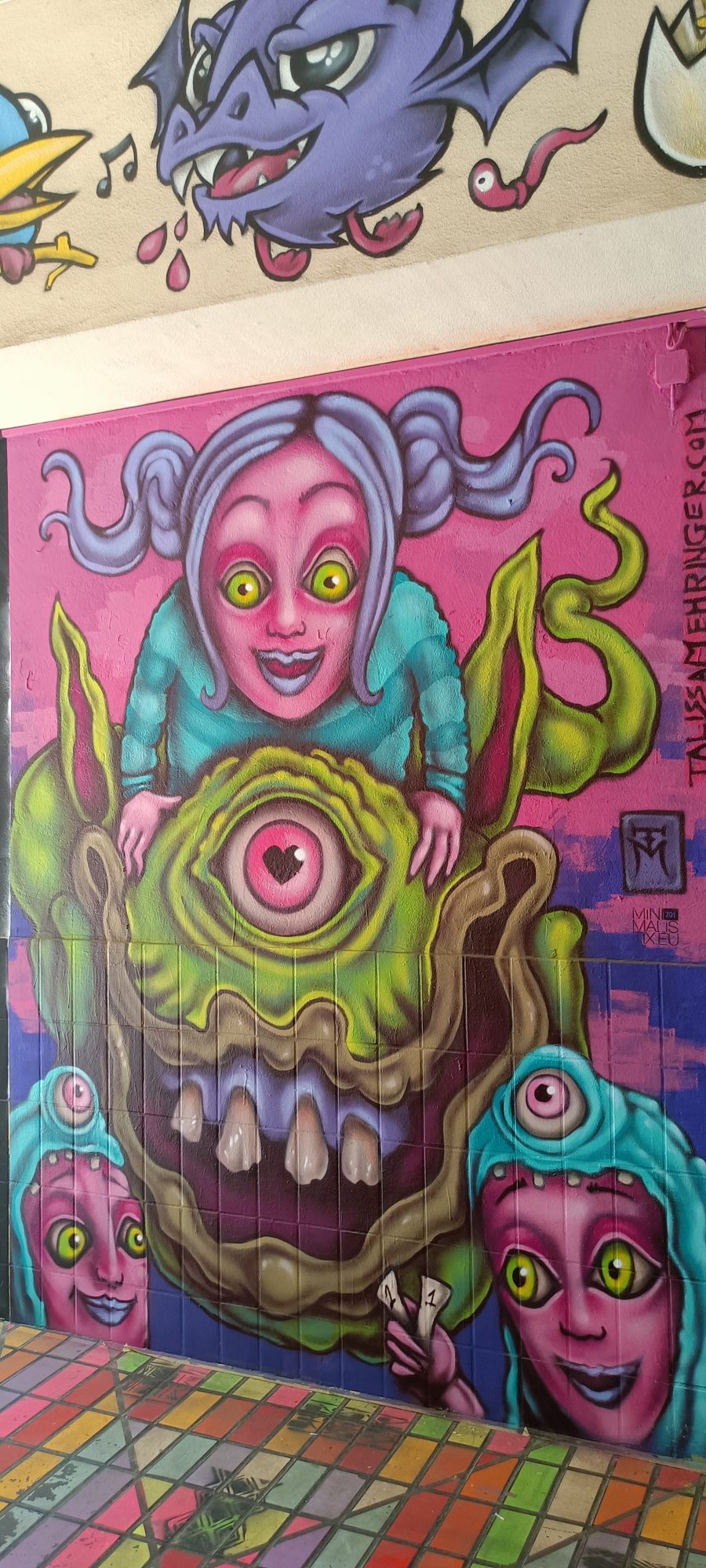 Pink Monsters by Talissa Mehringer — Street art by Talissa Mehringer in Berlin