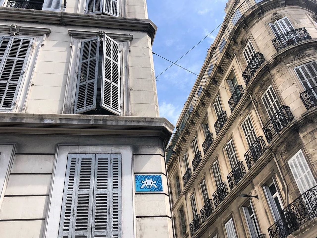 MARS_78, Space Invader on Cours Lieutaud — Street art by Invader in Marseille