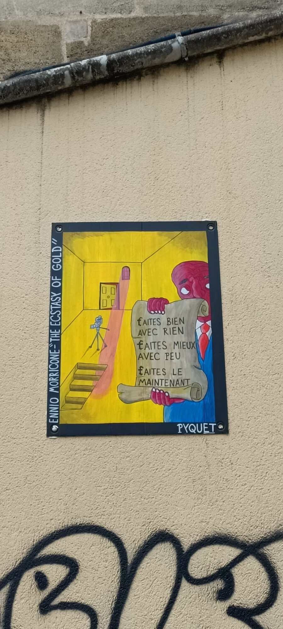 The Ecstasy of Gold par Pyquet — Street art de Pyquet à Talence