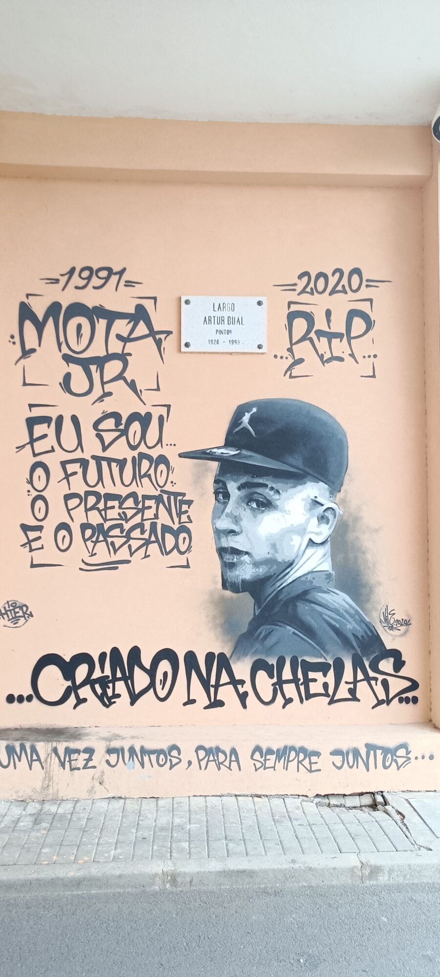 Hommage à Mota Jr, criado na Chelas — Street art à Lisboa