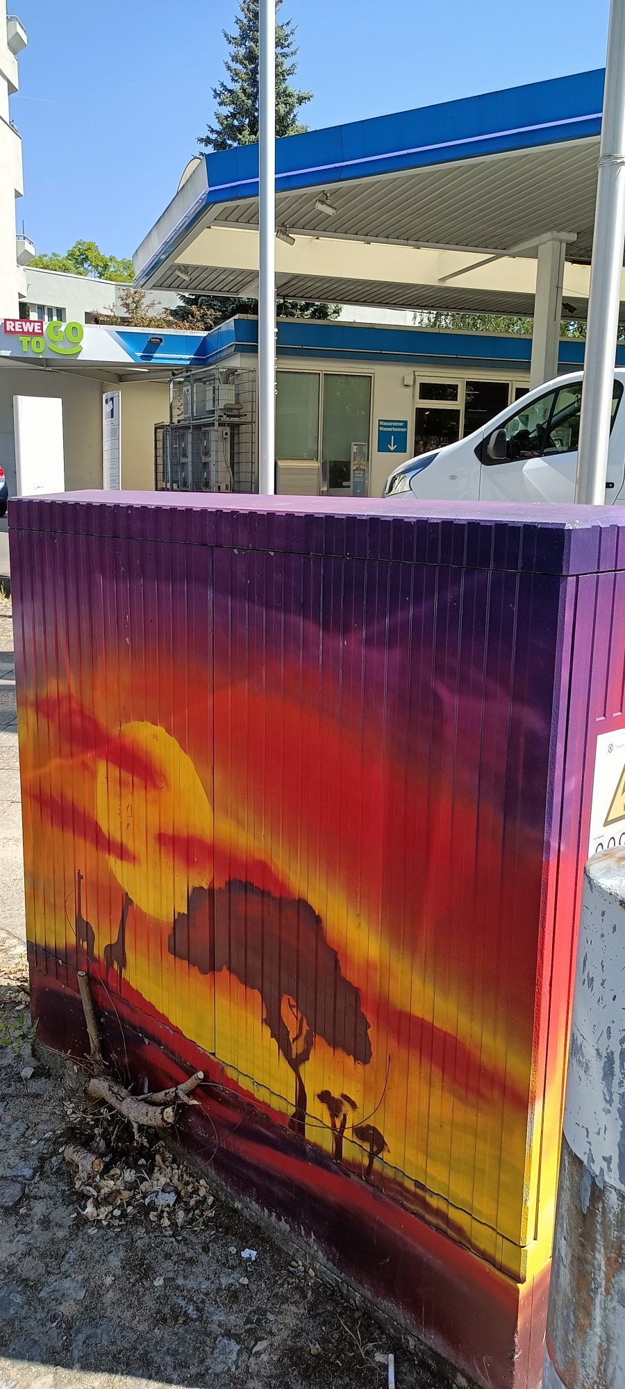 Savane au coucher de soleil — Street art à Berlin