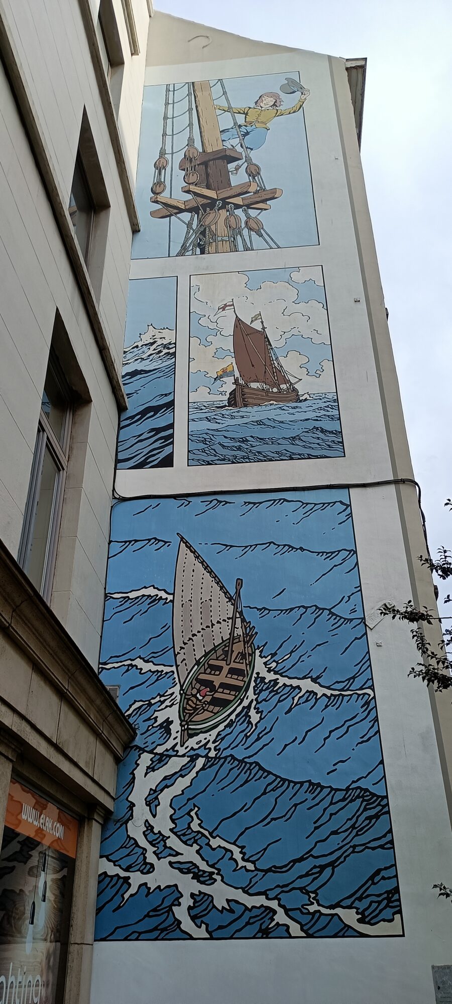 Cori the Ship's Boy by Bob de Moor — Street art by Bob de Moor in Bruxelles