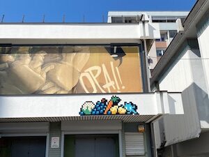 LJU_22, Space Invader de Zaloška cesta 57 — Street art de Invader à Ljubljana