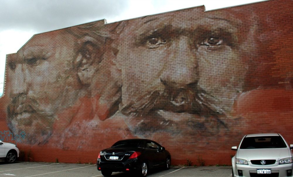 Said Kabool, Afghan Cameleer — Street art by Guido Van Helten in Perth