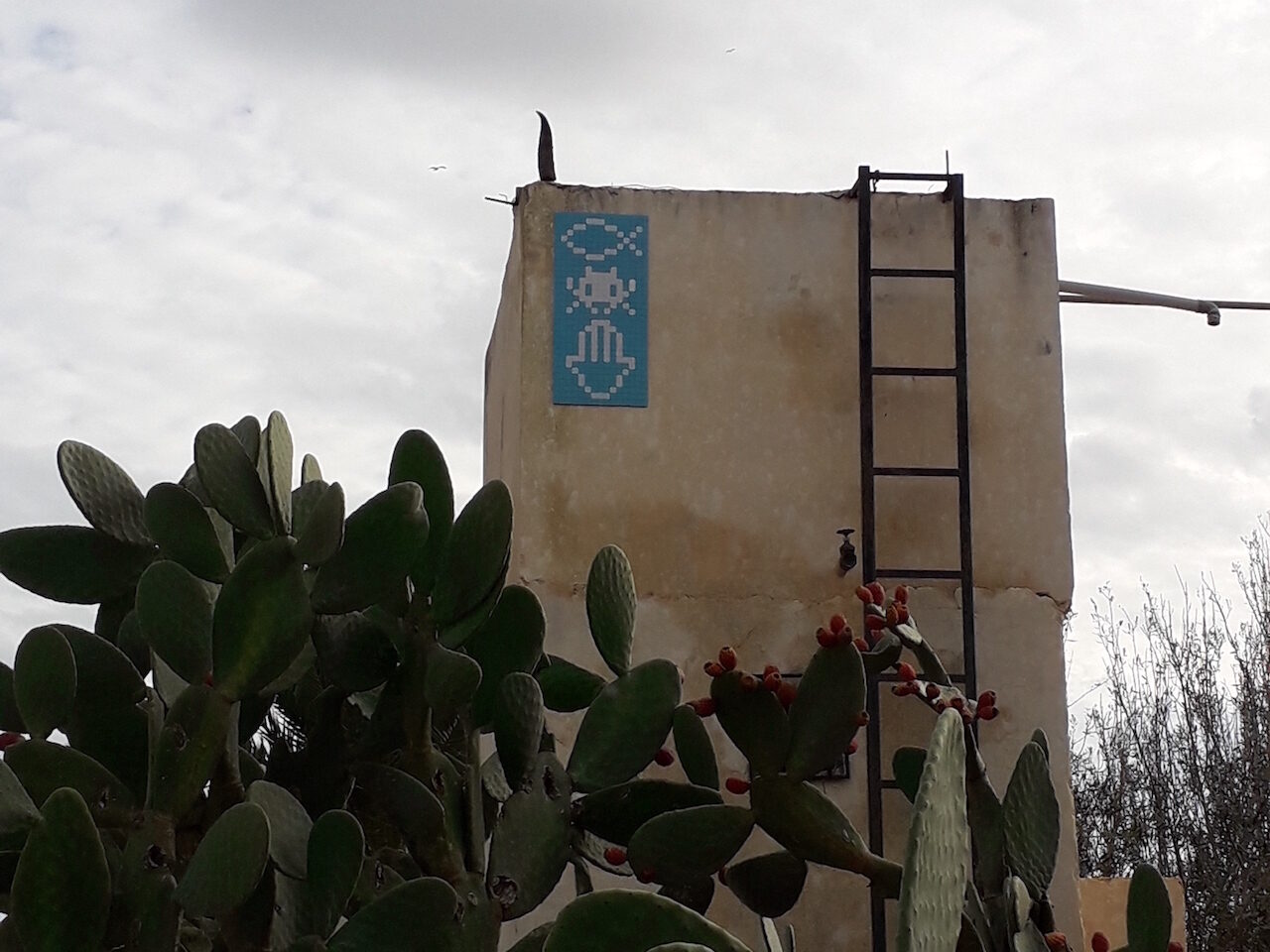 DJBA_56, Space Invader in Houmt Souk — Street art by Invader in Houmt Souk