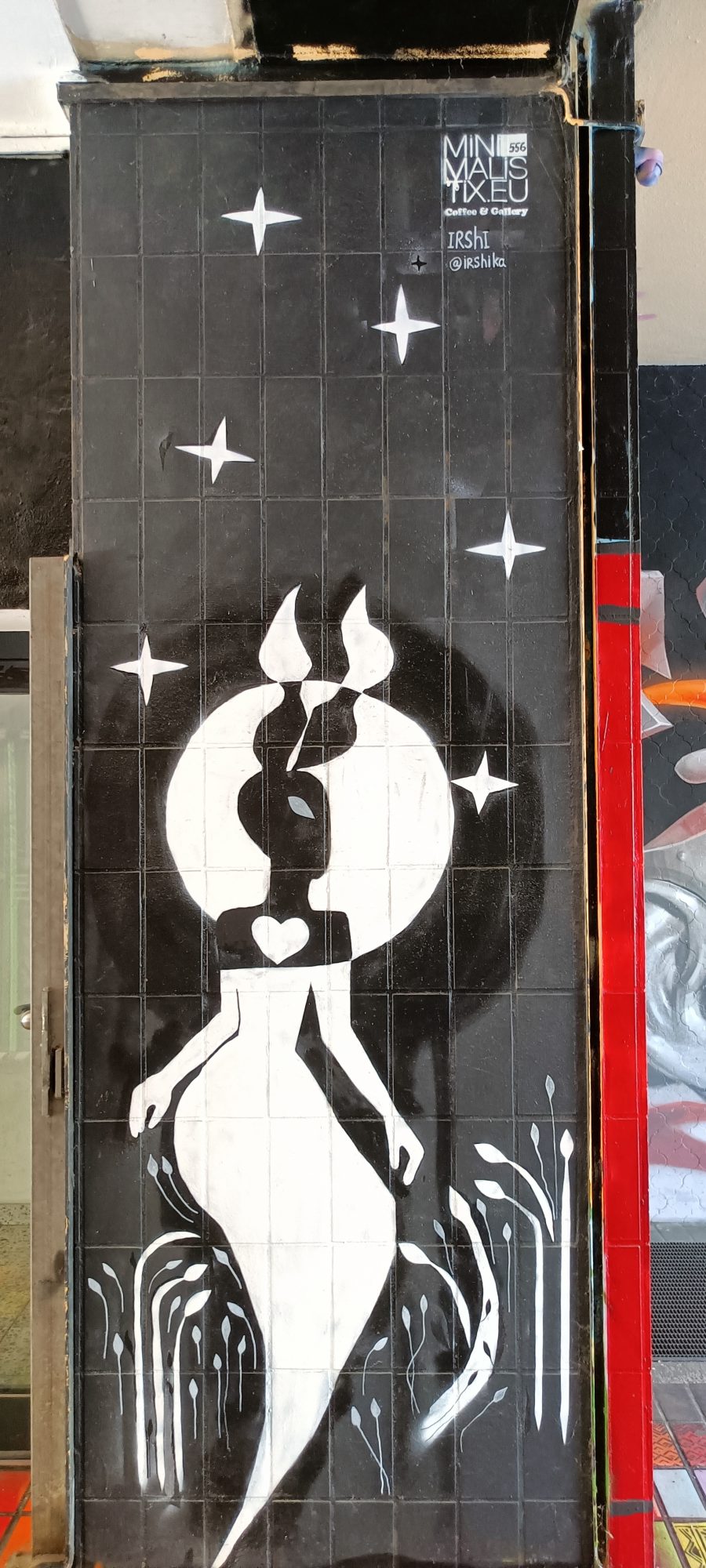 Starry Silhouette by Irshi — Street art by Irshi in Berlin