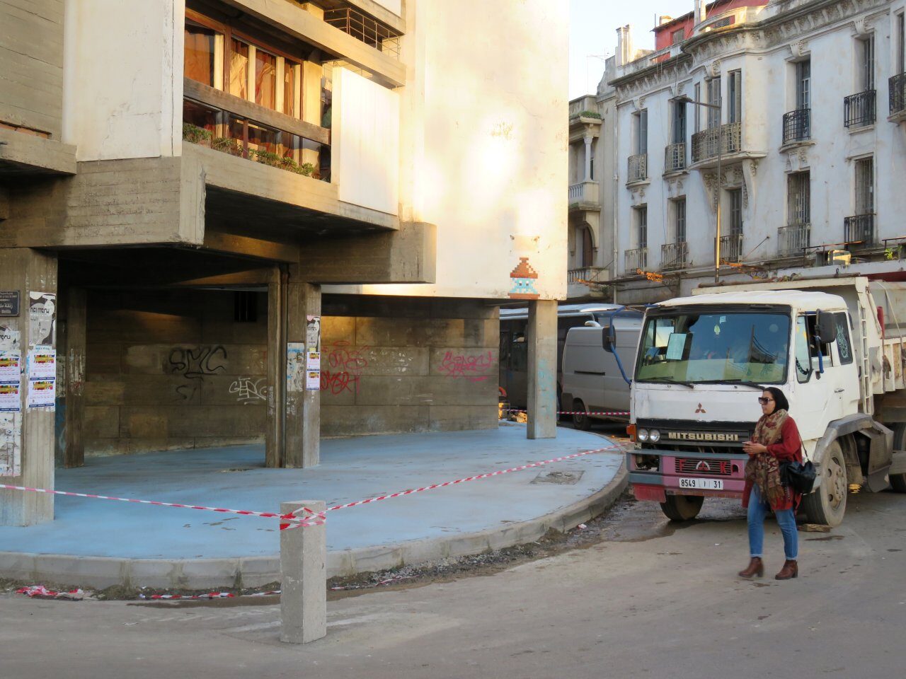 RBA_13, Space Invader de la rue Melilia — Street art de Invader à Rabat