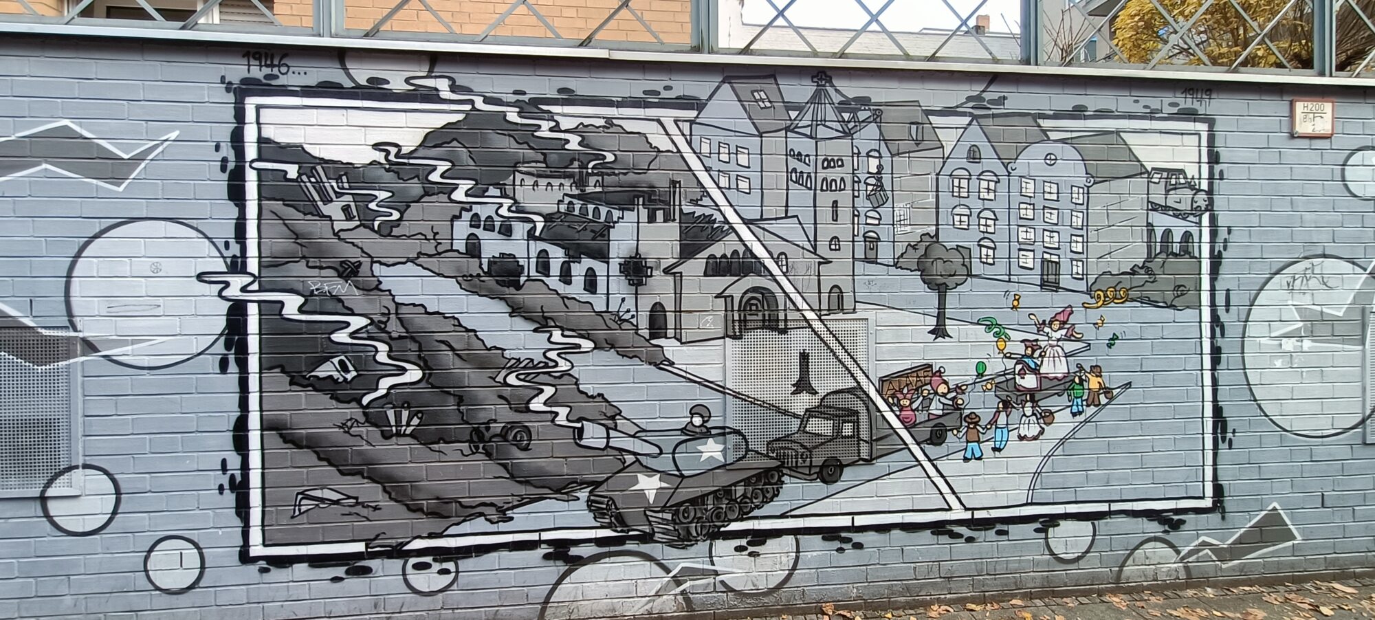 1946, from ruins to carnival — Street art in Köln