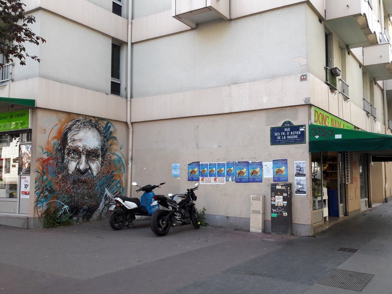 PA_667, Space Invader on Rue des Frères d'Astier de la Vigerie — Street art by Invader, C215 in Paris
