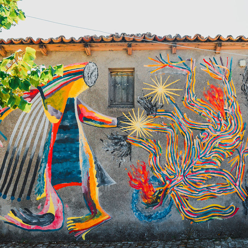 Sans titre (Sbrama and Ema Jons) — Street art à Aielli
