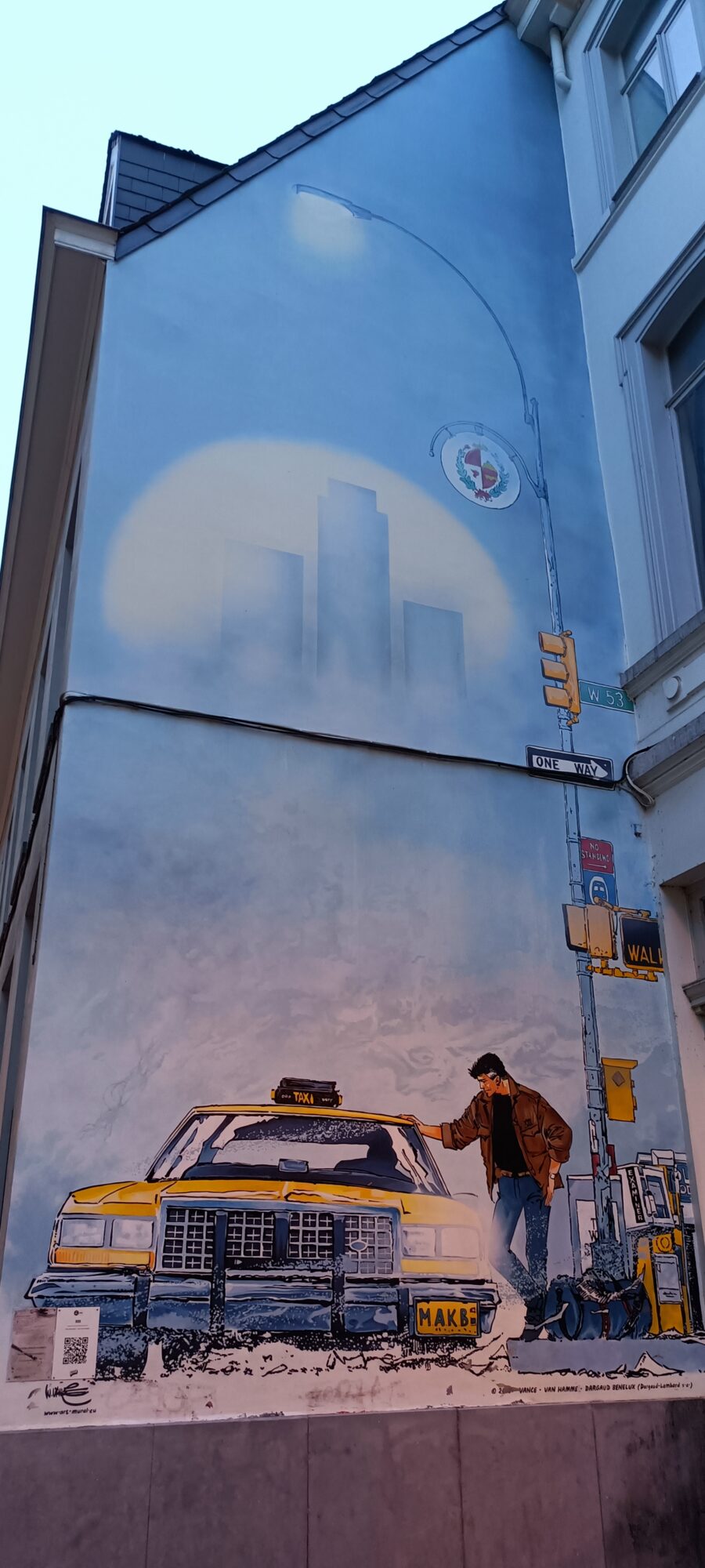 XIII and the Yellow Cab by William Vance — Street art by William Vance, Jean Van Hamme in Bruxelles