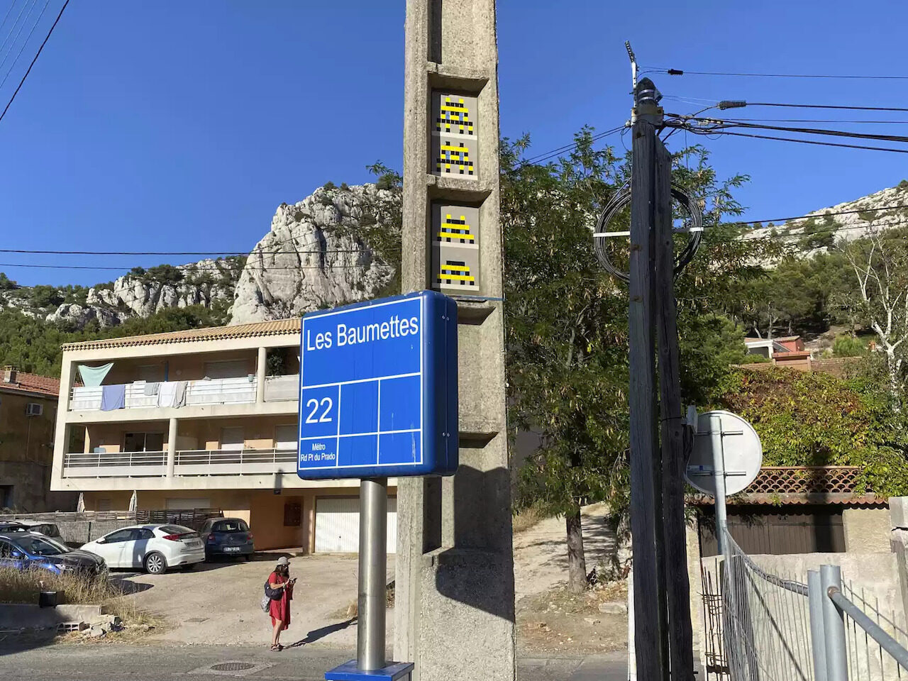 MARS_22, Space Invader du chemin Vicinal Vicinal de Morgiou — Street art de Invader à Marseille