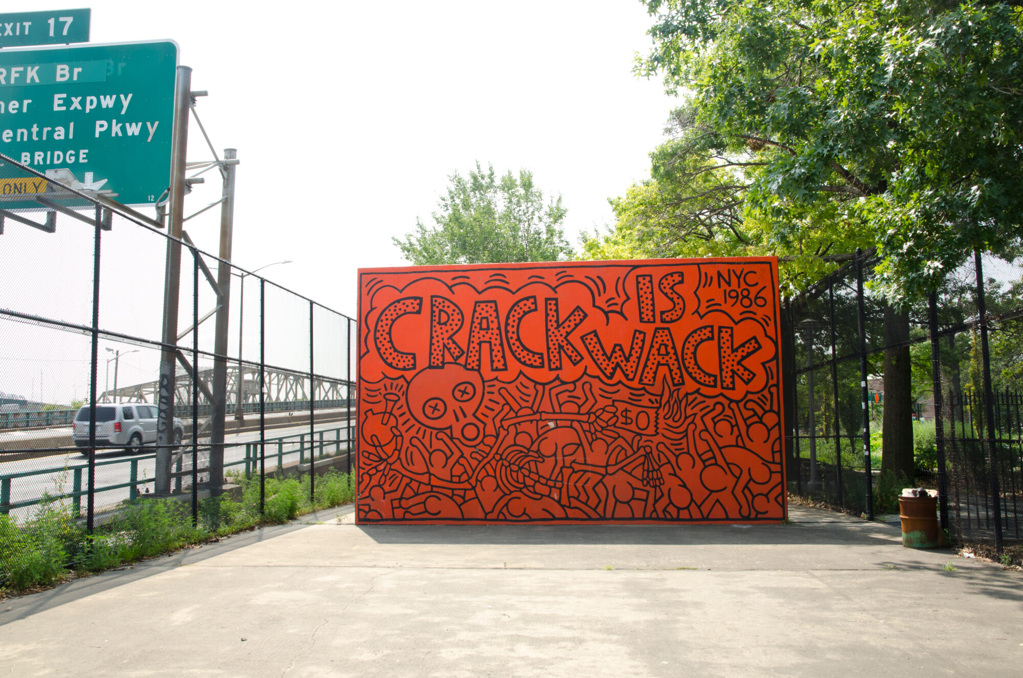 Crack Is Wack — Street art by Keith Haring in New York
