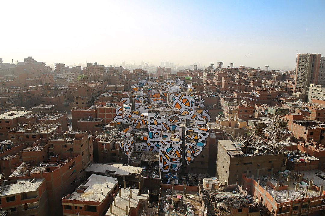 Perception - Le quartier de Zaraeeb — Street art de eL Seed à Cairo