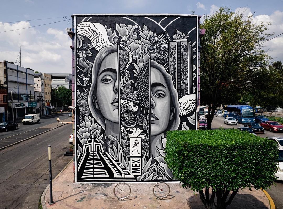 Habiter l'âme — Street art de Paola Delfín à Mexico City