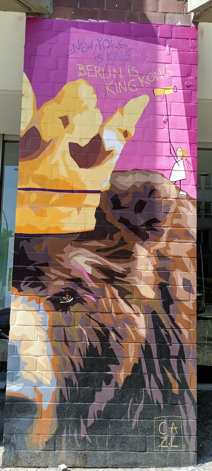 Berlin is King Kong by Caz.L — Street art by Caz.L in Berlin