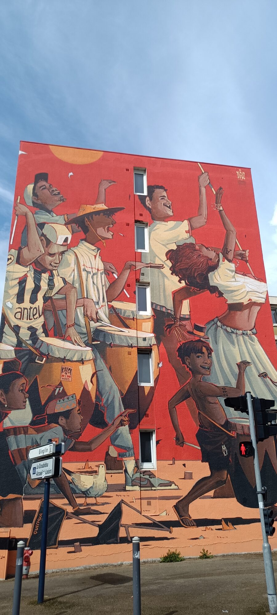 Carnaval — Street art de Difuz à Saint-Brieuc