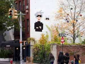 NY_178, Space Invader on 29 Cooper Square — Street art by Invader in New York