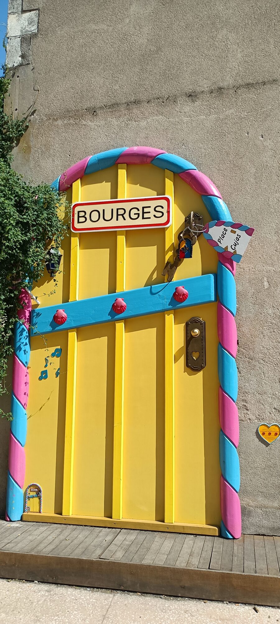 Giant door by Florizale — Street art by Florizale in Bourges