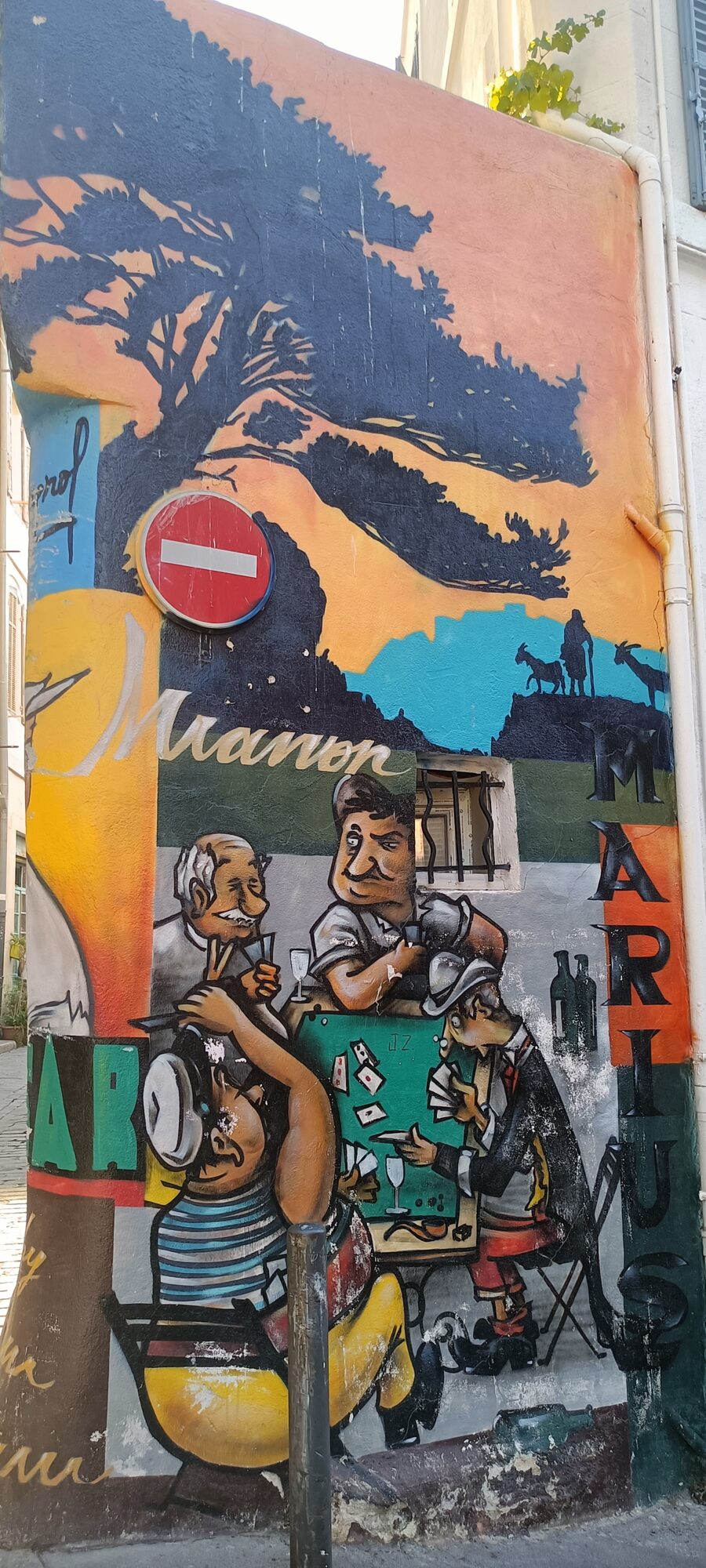 Manon and Marius at Sunset — Street art in Marseille