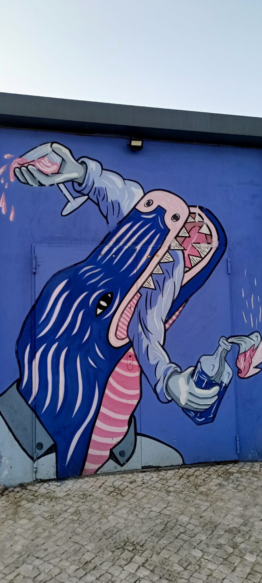 Whale in a Suit by Passa Montanhas — Street art by Passa Montanhas in Lisboa