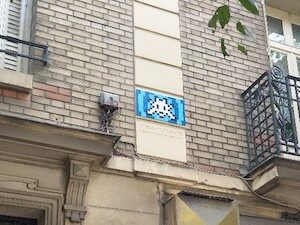RN_03, Space Invader on 1 Rue Tronjolly — Street art by Invader in Rennes