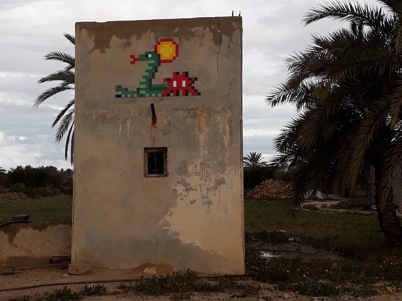DJBA_50, Space Invader d'El Groa - Oued Zebib - Esrandi — Street art de Invader à Ajim