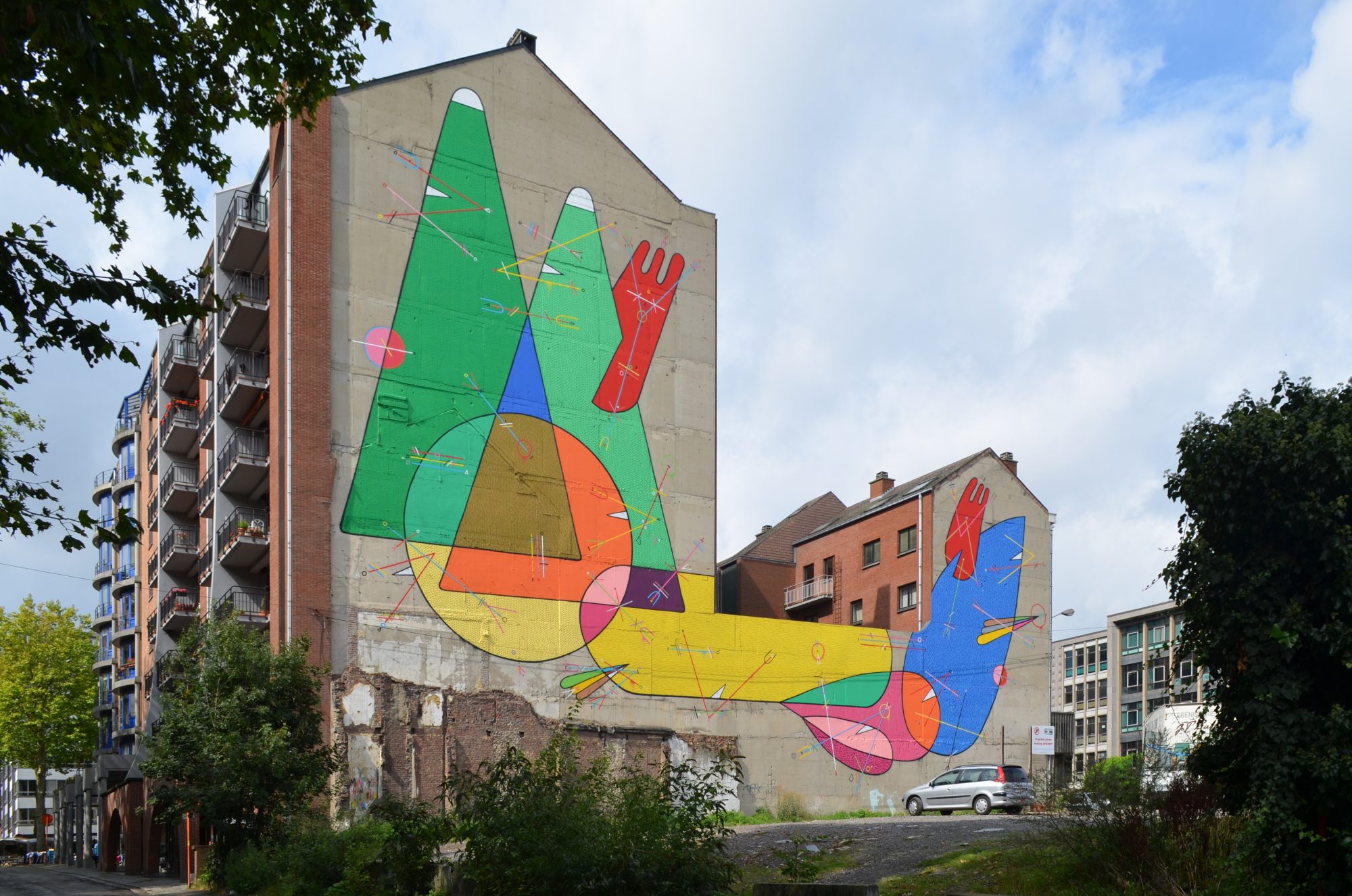 Naturaleza Viva — Street art by Sixe Paredes in Charleroi
