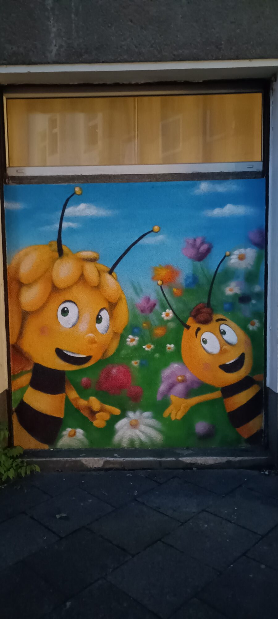 Maya the Bee and Willi — Street art in Köln