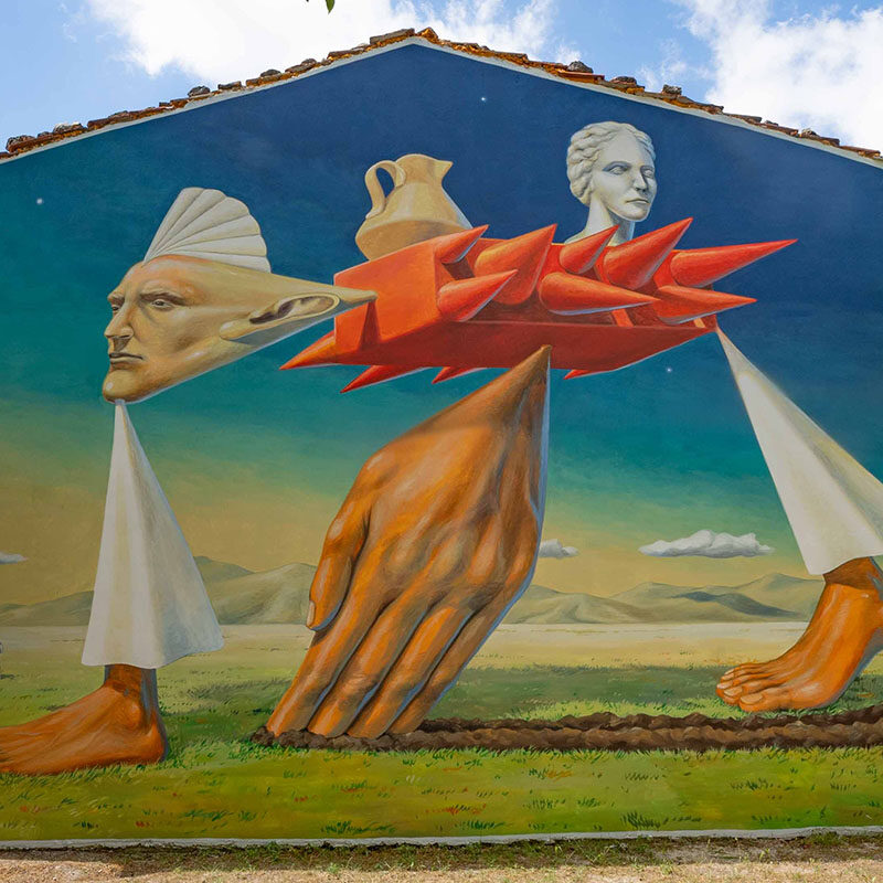 Untitled (AEC Interesni Kazki) — Street art by AEC Interesni Kazki in Aielli