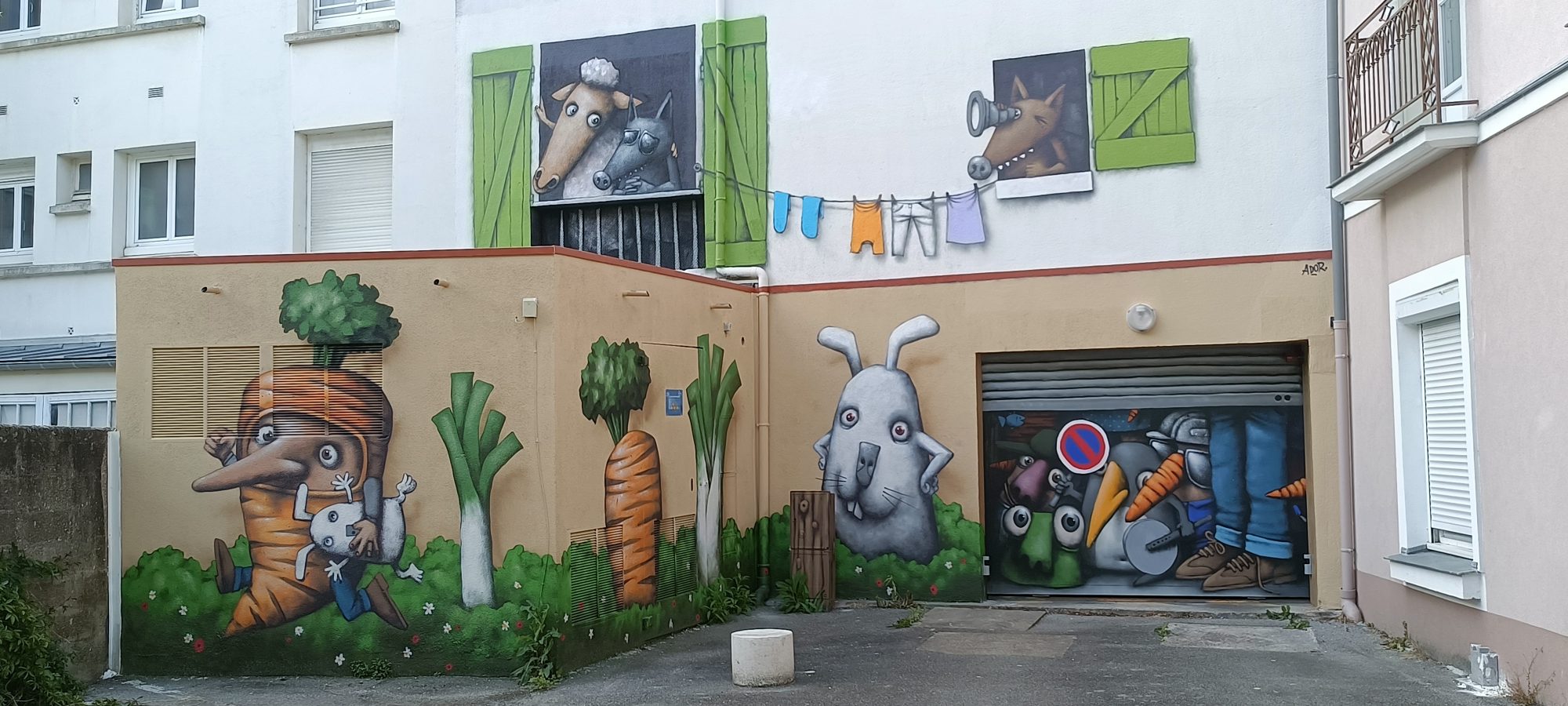 The Fantastical Vegetable Garden — Street art by Ador in Rezé