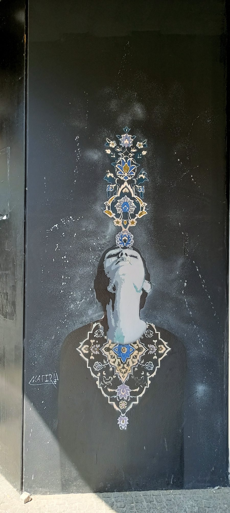 Persian Meditation by Nafir — Street art by Nafir in Berlin