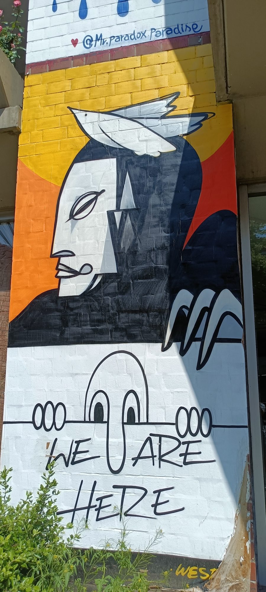 We Are Here de Mr. Paradox — Street art de Mr. Paradox Paradise à Berlin