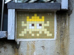 NY_219, Space Invader on 94 North 13th Street — Street art by Invader in New York