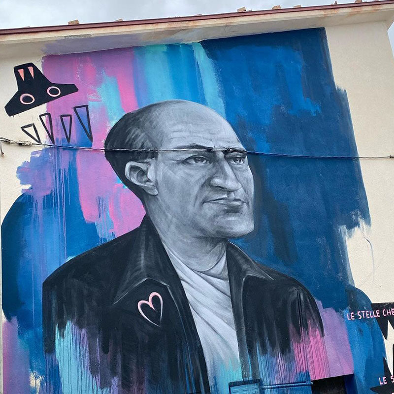 Filippo Angelitti — Street art by Fabio Guarino in Aielli