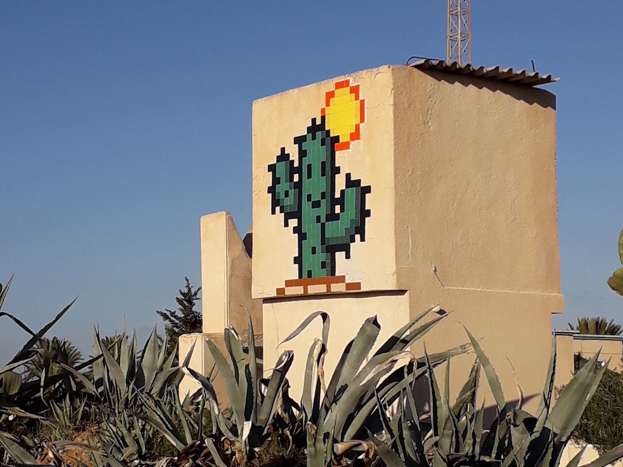 DJBA_55, Space Invader in Houmt Souk — Street art by Invader in Houmt Souk
