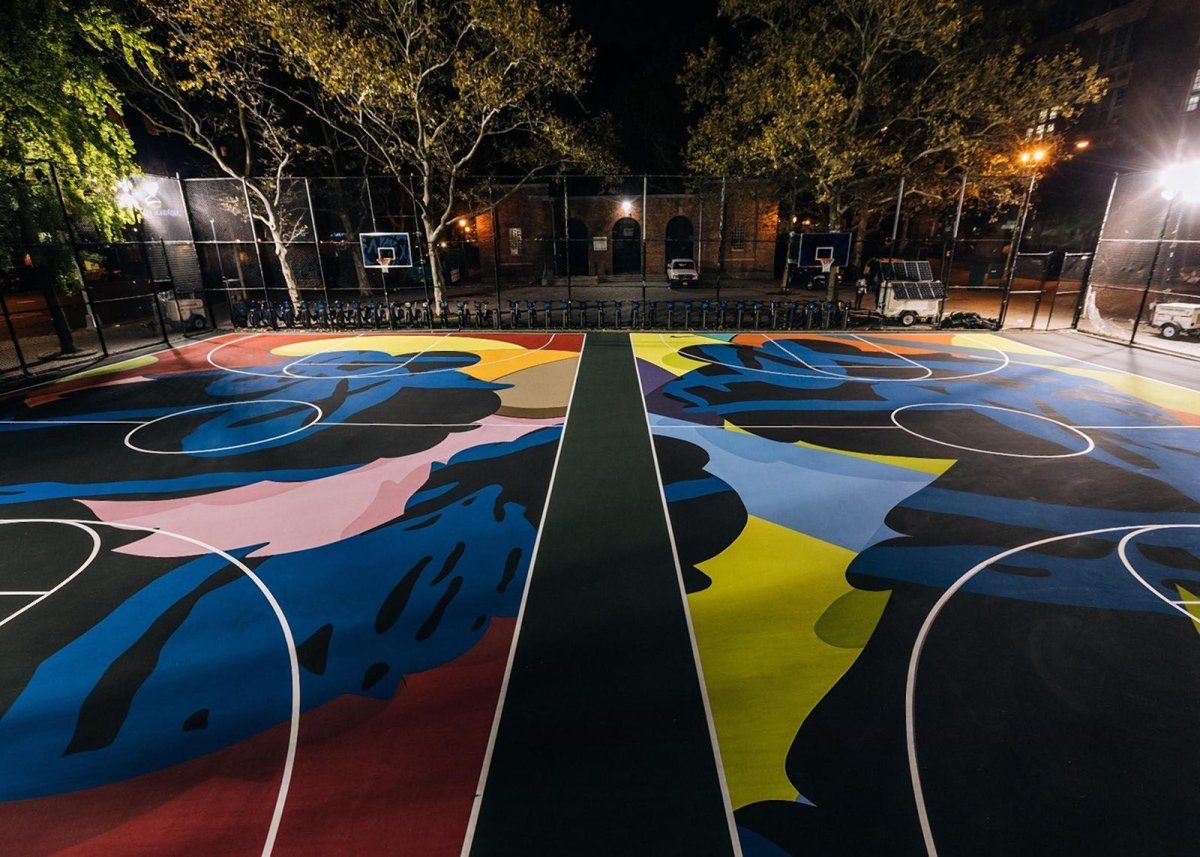 Stanton Street Courts — Street art by KAWS in New York City