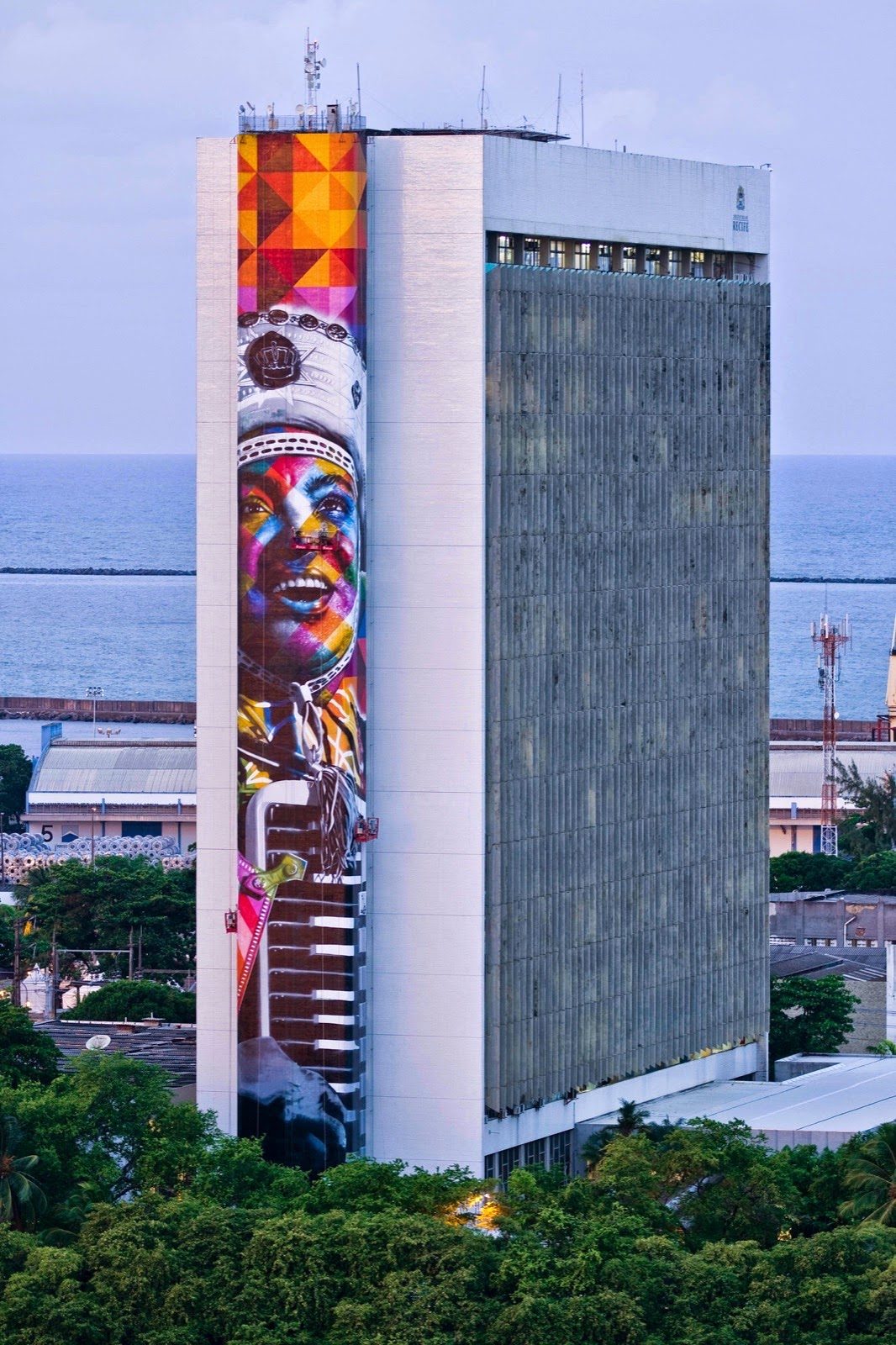 Gonzagão — Street art by Eduardo Kobra in Recife